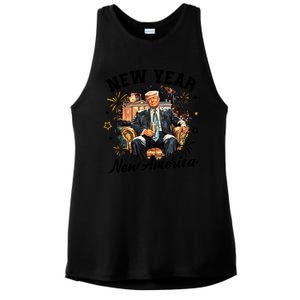 Donald Trump New New New America Ladies PosiCharge Tri-Blend Wicking Tank