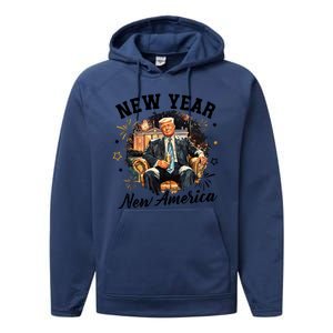 Donald Trump New New New America Performance Fleece Hoodie