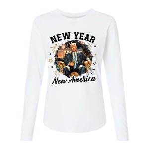 Donald Trump New New New America Womens Cotton Relaxed Long Sleeve T-Shirt