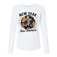 Donald Trump New New New America Womens Cotton Relaxed Long Sleeve T-Shirt