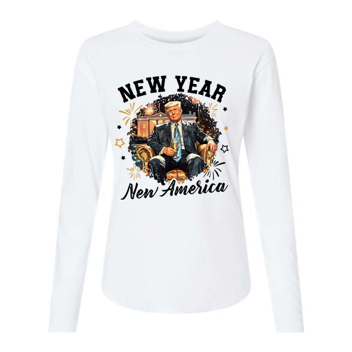 Donald Trump New New New America Womens Cotton Relaxed Long Sleeve T-Shirt