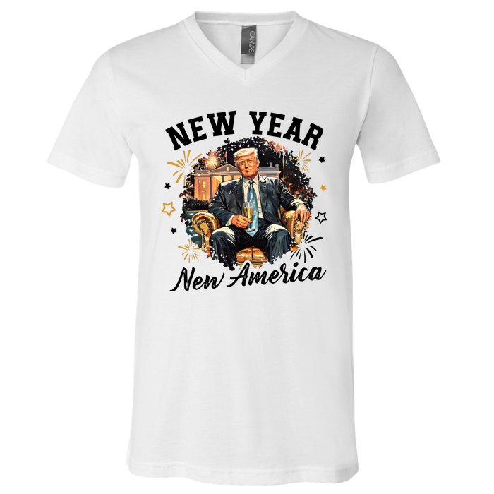 Donald Trump New New New America V-Neck T-Shirt