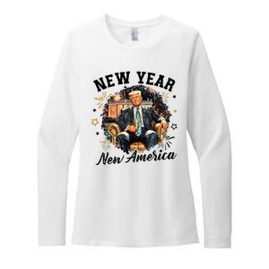 Donald Trump New New New America Womens CVC Long Sleeve Shirt