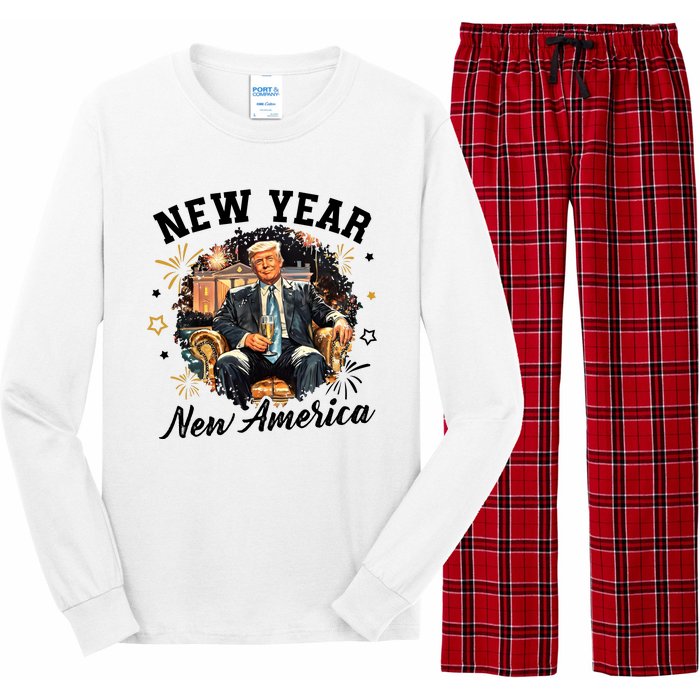 Donald Trump New New New America Long Sleeve Pajama Set