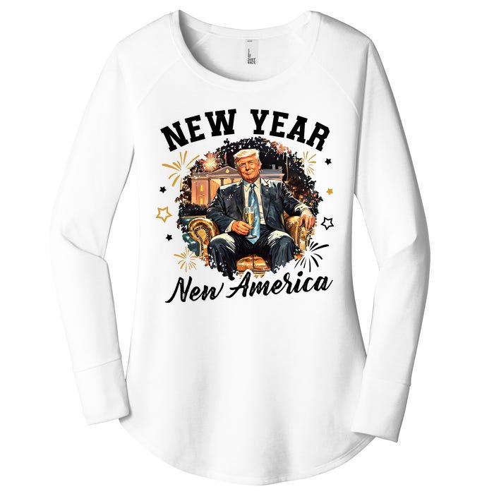 Donald Trump New New New America Women's Perfect Tri Tunic Long Sleeve Shirt