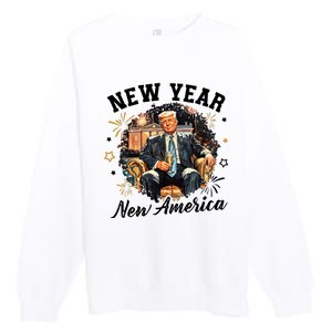 Donald Trump New New New America Premium Crewneck Sweatshirt