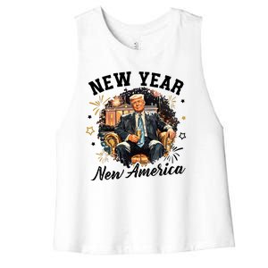 Donald Trump New New New America Women's Racerback Cropped Tank