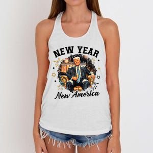 Donald Trump New New New America Women's Knotted Racerback Tank