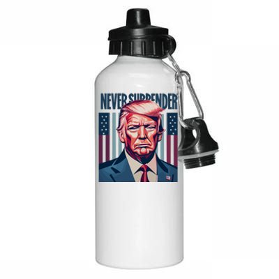 Donald Trump Never Surrender Aluminum Water Bottle