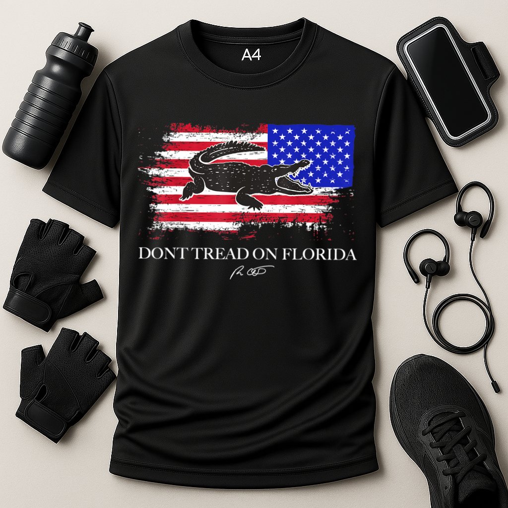 Dont Tread On Florida Governor Flag Alligator DeSantis 2021 Performance Shirt