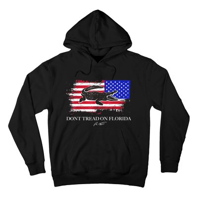 Dont Tread On Florida Governor Flag Alligator DeSantis 2021 Hoodie