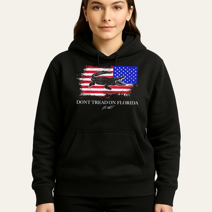 Dont Tread On Florida Governor Flag Alligator DeSantis 2021 Hoodie