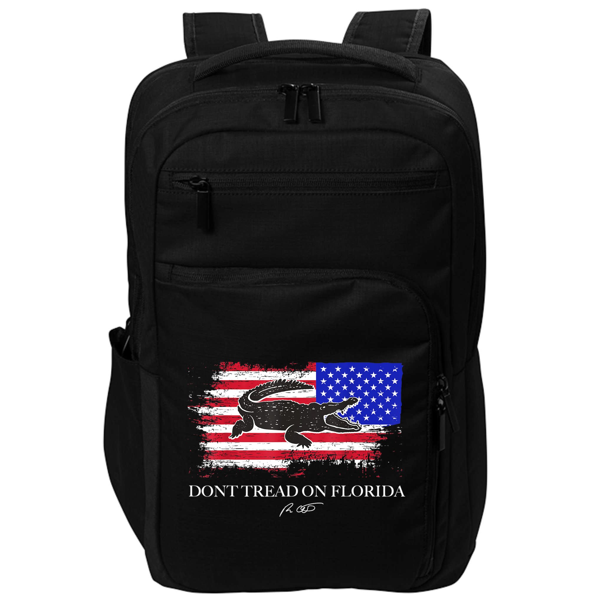 Dont Tread On Florida Governor Flag Alligator DeSantis 2021 Impact Tech Backpack