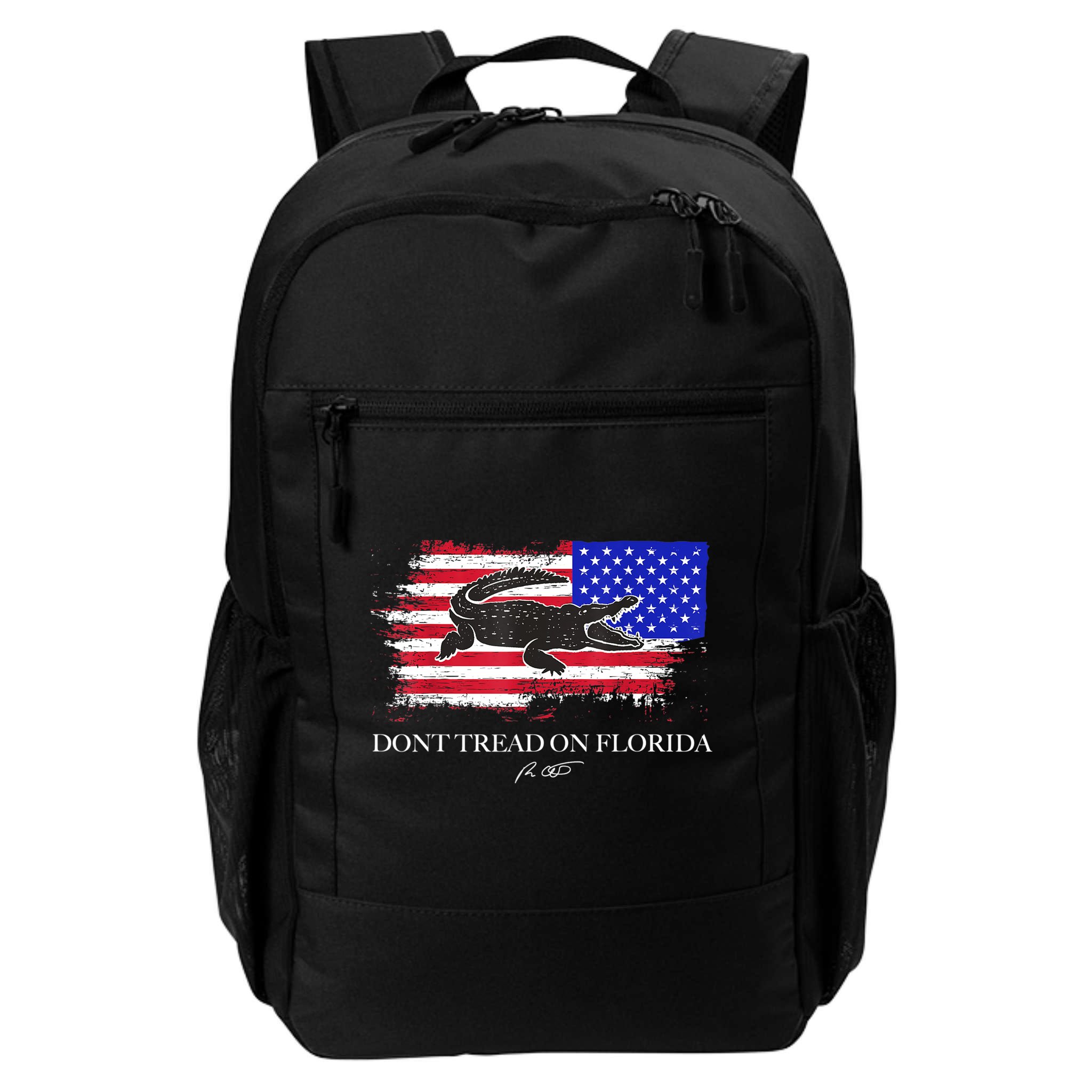 Dont Tread On Florida Governor Flag Alligator DeSantis 2021 Backpack