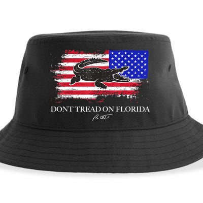 Dont Tread On Florida Governor Flag Alligator DeSantis 2021 Sustainable Bucket Hat