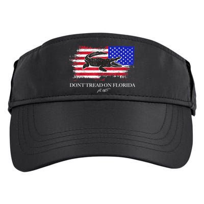 Dont Tread On Florida Governor Flag Alligator DeSantis 2021 Adult Drive Performance Visor
