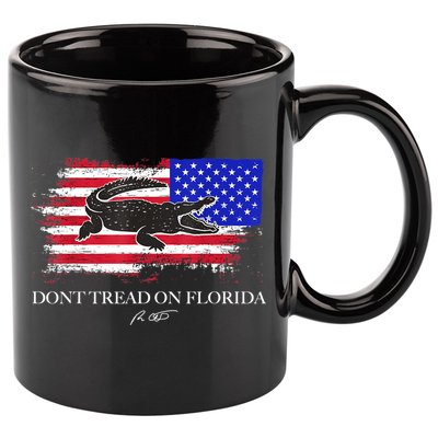 Dont Tread On Florida Governor Flag Alligator DeSantis 2021 11oz C Handle Ceramic Mug