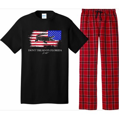 Dont Tread On Florida Governor Flag Alligator DeSantis 2021 Pajama Set