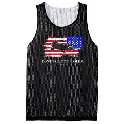 Dont Tread On Florida Governor Flag Alligator DeSantis 2021 Mesh Reversible Basketball Jersey Tank