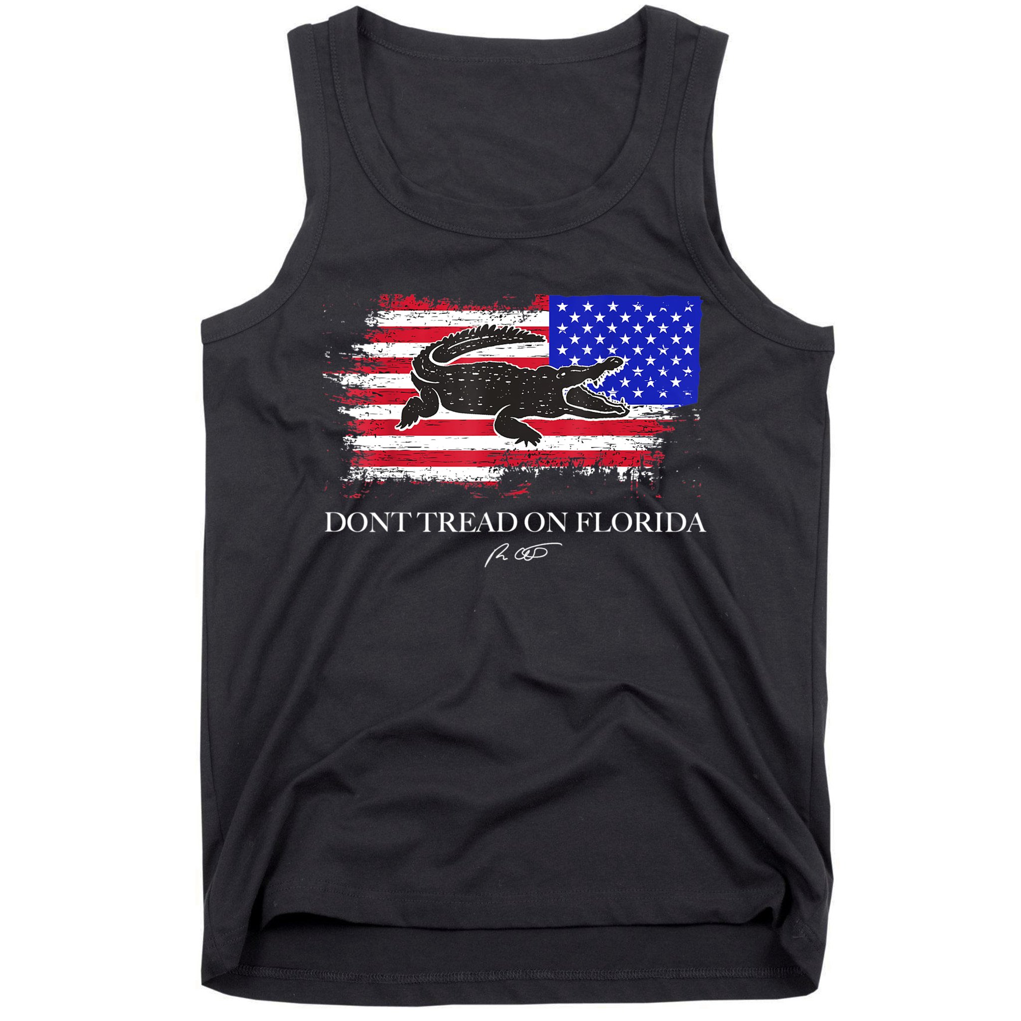Dont Tread On Florida Governor Flag Alligator DeSantis 2021 Tank Top