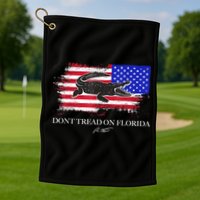 Dont Tread On Florida Governor Flag Alligator DeSantis 2021 Golf Towel