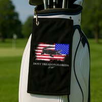 Dont Tread On Florida Governor Flag Alligator DeSantis 2021 Golf Towel