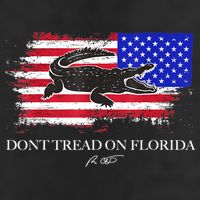 Dont Tread On Florida Governor Flag Alligator DeSantis 2021 Golf Towel