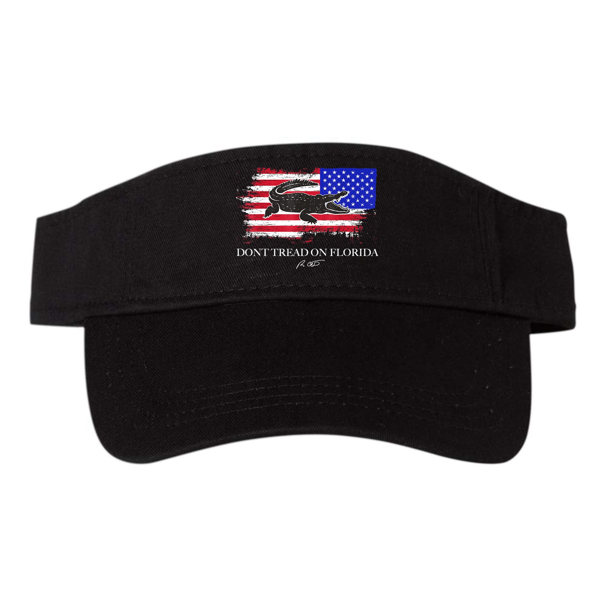 Dont Tread On Florida Governor Flag Alligator DeSantis 2021 Visor