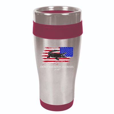 Dont Tread On Florida Governor Flag Alligator DeSantis 2021 16oz Travel Tumbler