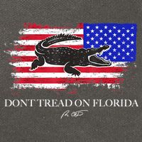 Dont Tread On Florida Governor Flag Alligator DeSantis 2021 Cotton Canvas Backpack