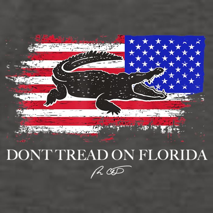 Dont Tread On Florida Governor Flag Alligator DeSantis 2021 Vector Backpack