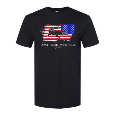 Dont Tread On Florida Governor Flag Alligator DeSantis 2021 Softstyle CVC T-Shirt