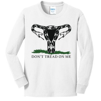 DonT Tread On Me Uterus Snake Protect Roe V Wade Kids Long Sleeve Shirt