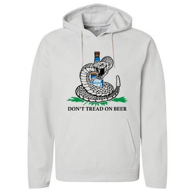 Dont Tread On Beer Funny Patriot America Usa Freedom Lover Gift Performance Fleece Hoodie