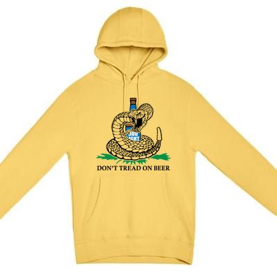 Dont Tread On Beer Funny Patriot America Usa Freedom Lover Gift Premium Pullover Hoodie