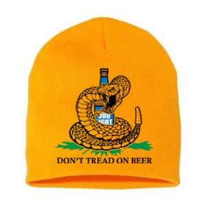 Dont Tread On Beer Funny Patriot America Usa Freedom Lover Gift Short Acrylic Beanie