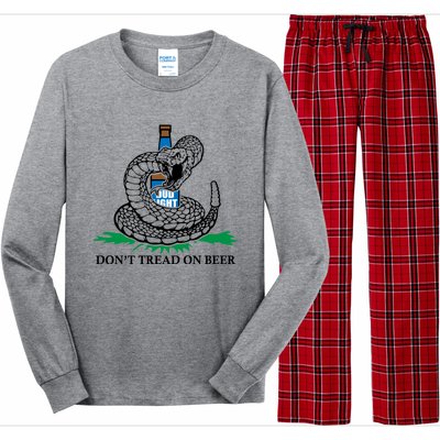 Dont Tread On Beer Funny Patriot America Usa Freedom Lover Gift Long Sleeve Pajama Set