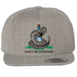 Dont Tread On Beer Funny Patriot America Usa Freedom Lover Gift Wool Snapback Cap