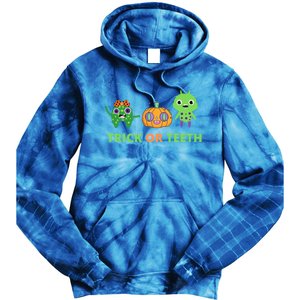 Dental Trick Or Teeth Costume Cool Gift Tie Dye Hoodie