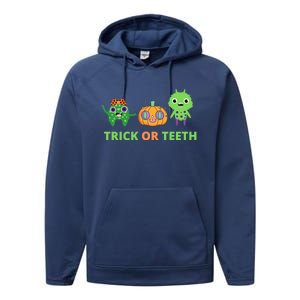 Dental Trick Or Teeth Costume Cool Gift Performance Fleece Hoodie