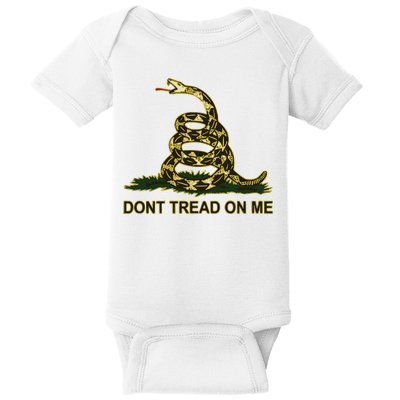 Don’t Tread On Me Gadsden Flag Baby Bodysuit