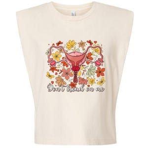 Don’t Tread On Me Uterus Feminist Human Rights Garment-Dyed Women's Muscle Tee