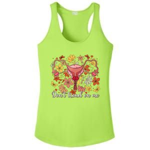 Don’t Tread On Me Uterus Feminist Human Rights Ladies PosiCharge Competitor Racerback Tank