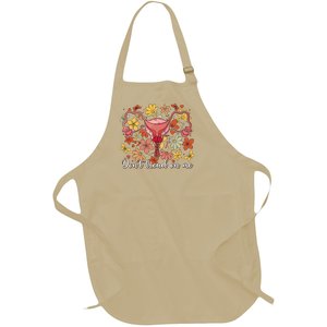 Don’t Tread On Me Uterus Feminist Human Rights Full-Length Apron With Pockets