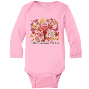 Don’t Tread On Me Uterus Feminist Human Rights Baby Long Sleeve Bodysuit