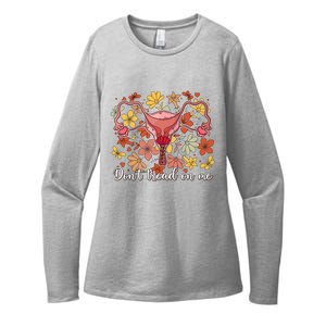 Don’t Tread On Me Uterus Feminist Human Rights Womens CVC Long Sleeve Shirt