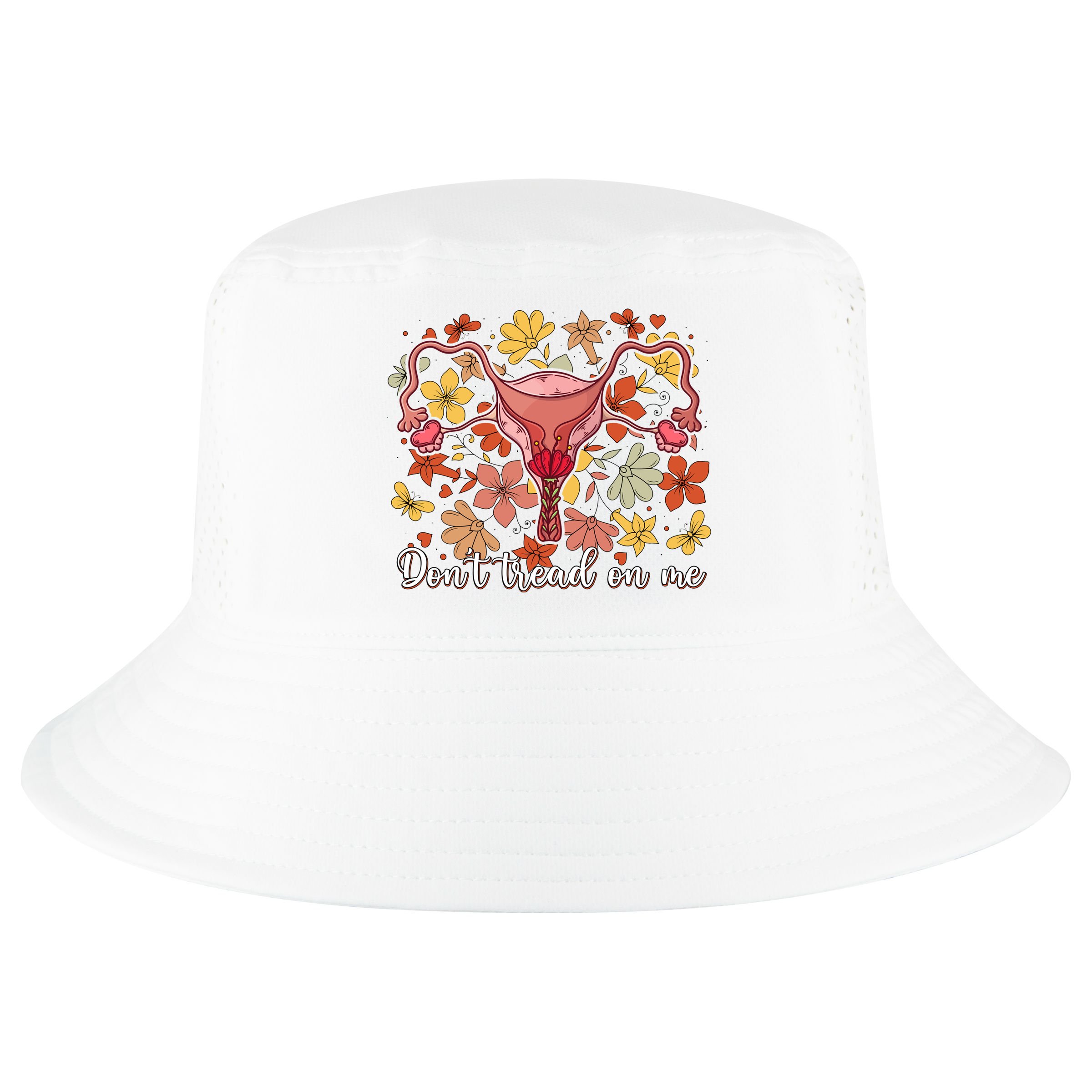 Don’t Tread On Me Uterus Feminist Human Rights Cool Comfort Performance Bucket Hat