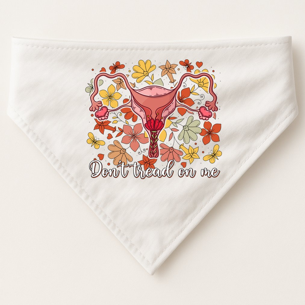 Don’t Tread On Me Uterus Feminist Human Rights USA-Made Doggie Bandana