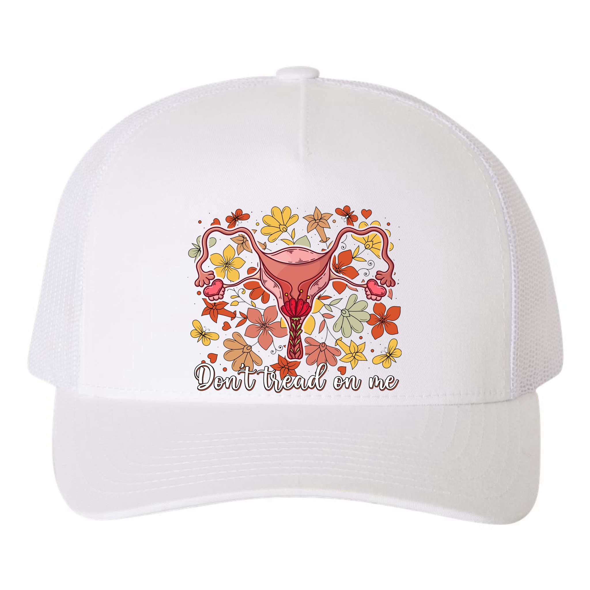 Don’t Tread On Me Uterus Feminist Human Rights Yupoong Adult 5-Panel Trucker Hat