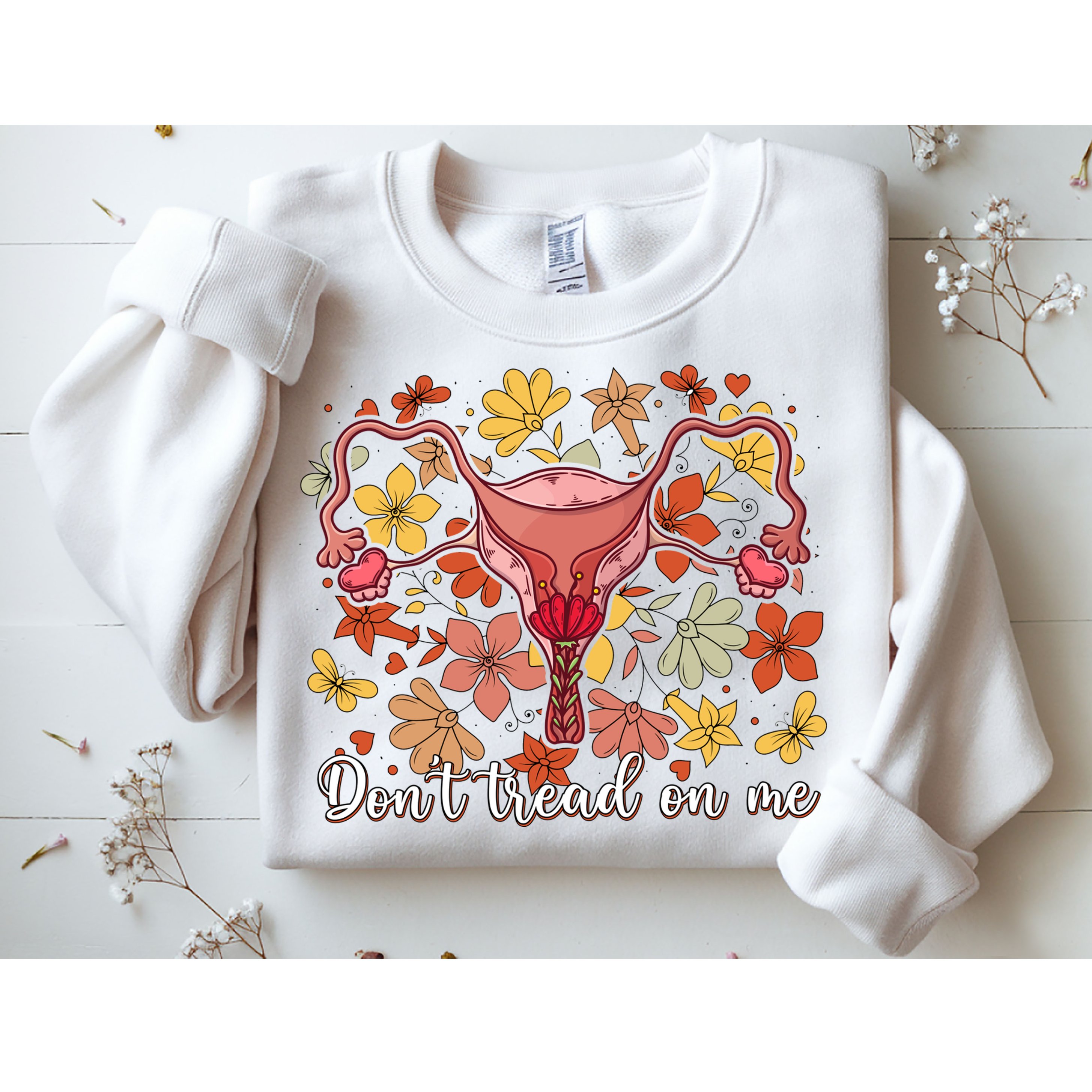 Don’t Tread On Me Uterus Feminist Human Rights Sweatshirt